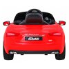 Detské auto Maserati Ghibli na batérie, červené + diaľkové ovládanie + pomalý štart + EVA + MP3, USB + LED