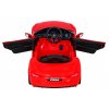 Detské auto Maserati Ghibli na batérie, červené + diaľkové ovládanie + pomalý štart + EVA + MP3, USB + LED