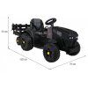 Traktor Titanium s vlečkou RAMIZ BDM0925 - čierny