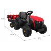 Traktor Titanium s vlečkou RAMIZ BDM0925 - červený