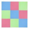 Ochranná puzzle podložka MP10 zelená-modrá-červená