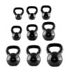 Kettlebell pokrytý vinylom HMS KNV08 8 kg - čierny
