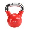 Kettlebell s chrómovaným úchopom 4 kg HMS KTC04- červený