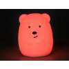 Medvedík silikónová LED nočná lampa + diaľkové ovládanie ZA3294