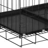 pol pl Klatka kennelowa dla zwierzat kojec dla psa kota XL 130 x 70 x 60 cm czarny 33378 3