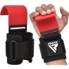 rdx w5 weight lifting hook straps red 4