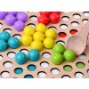 Montessori vzdelávacie puzzle s mozaikovými korálkami – drevené guľôčky ZA4438