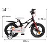 Bicykel Royal Baby Bicycle 14 "Space Shuttle + RB14-22 - čierny