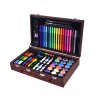 Umelecký set drevený kufor 123 dielov – výtvarné potreby AP0004