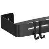 pol pl Polka lazienkowa pod prysznic 32x12 cm ze stali nierdzewnej czarna 33521 4