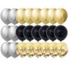 pol pl Balony na urodziny 46 szt dekoracje z napisem happy birthday zloty czarny srebrny 33364 7