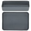 pol pl Pojemnik do szuflady 26x18cm wielofunkcyjny wklad organizer szary 30709 5