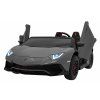 Detské elektrické auto Lamborghini Aventador SV sivé pre 2 deti, 24 V, 200 W, nafukovacie kolesá