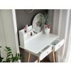 Biely toaletný stolík so zrkadlom+taburetka Jokomisiada ZA4820