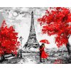 Maľba podľa čísel Rainy Paris 40x50 Plátno + farby + štetce