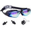 SADA plaveckých okuliarov s UV ochranou proti zahmlievaniu + štuple do uší a nosa SP0792 ZL
