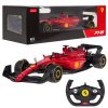 Ferrari F1 75 červený model RASTAR 1:12 pretekárske auto na diaľkové ovládanie + diaľkové ovládanie 2,4 GHz + nálepky