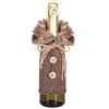 Obal na fľašu, vianočný vínny trpaslík s gombíkmi CA0612
