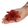 103893 ca0727 ozdoba swiateczna poinsettia 11x11 cm M1