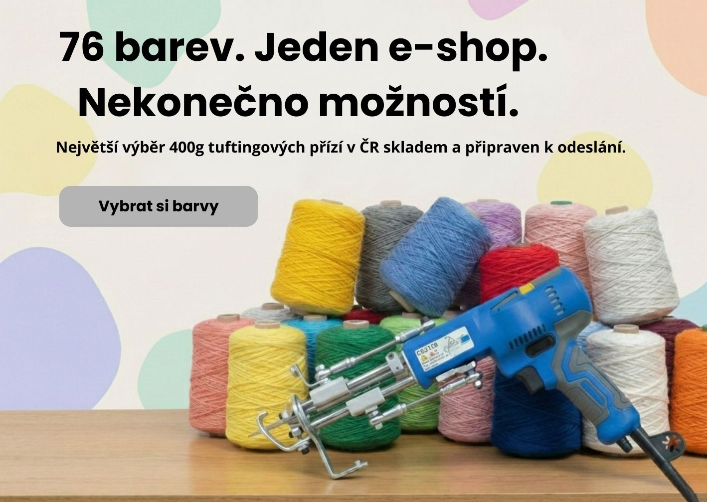 Tuftingové příze 400g