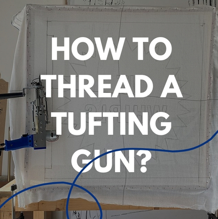 How to thread a tufting gun?