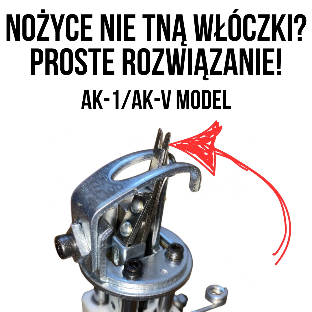 Pistolet do tuftingu nie przecina włóczki – regulacja nożyczek