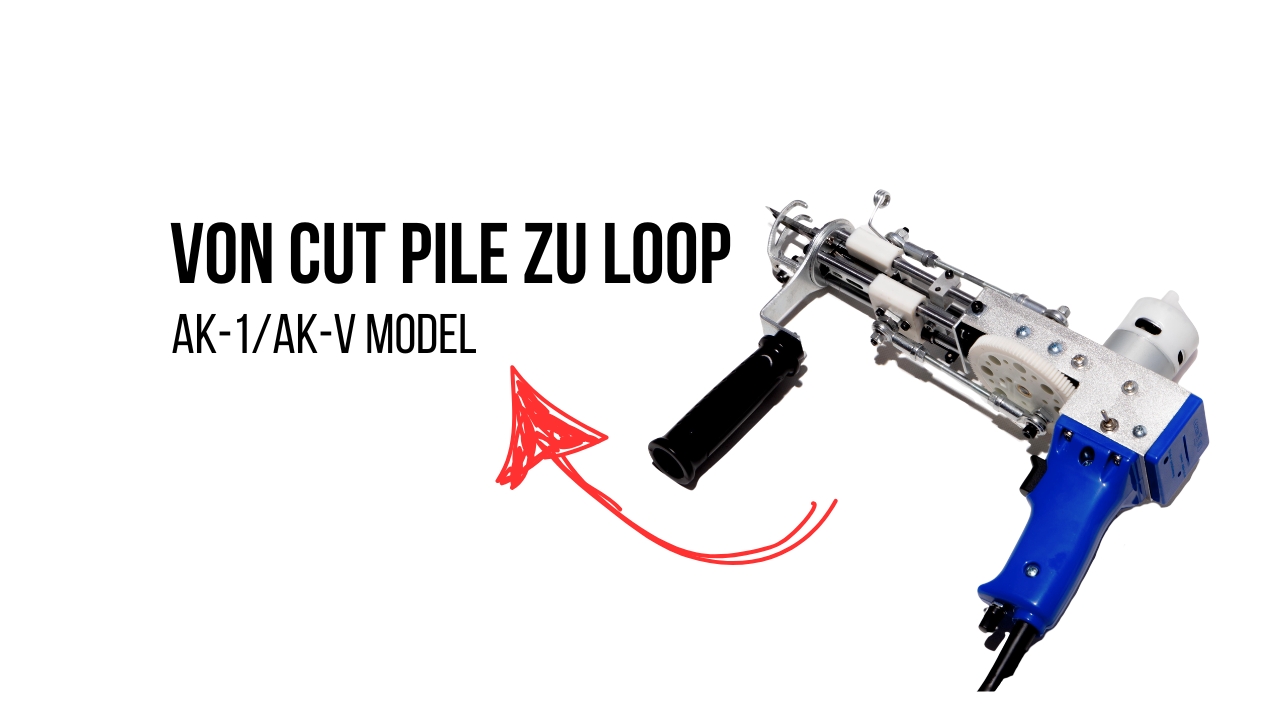 Wie man von Cut Pile auf Loop Pile umstellt – Anleitung für deine Tufting Gun