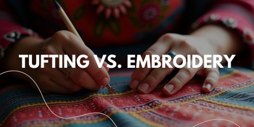 Difference between tufting and embroidery