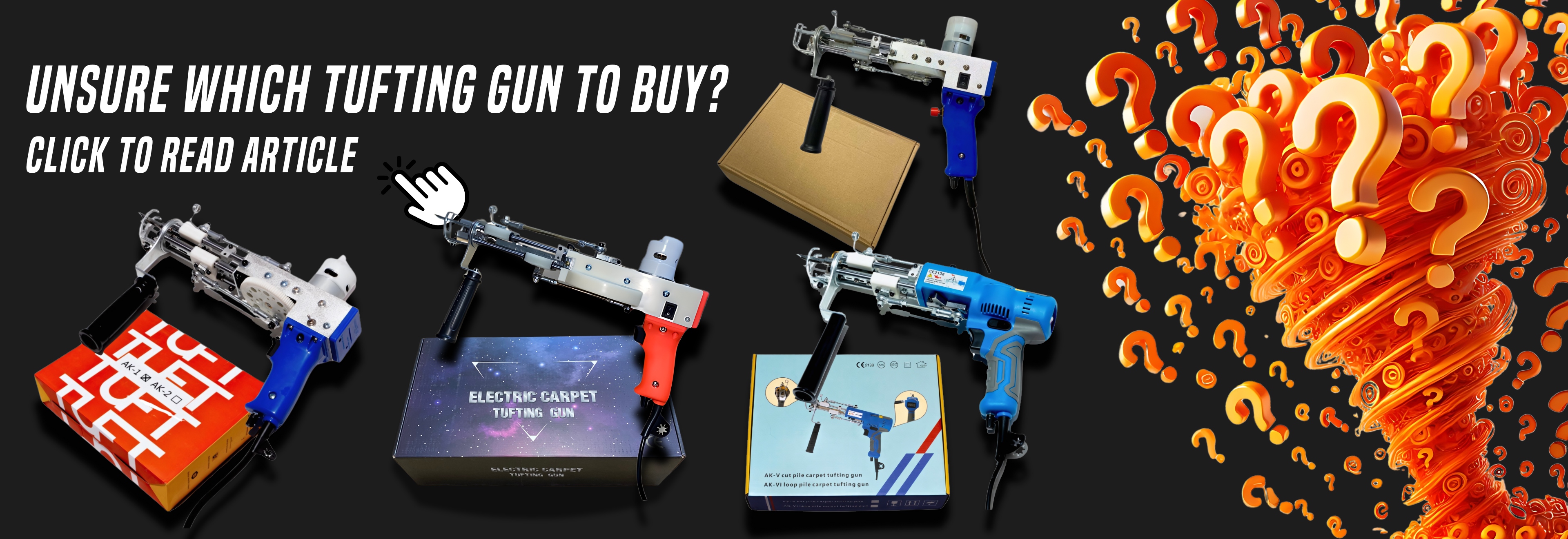 What model of tufting gun to buy? We got guide for that!