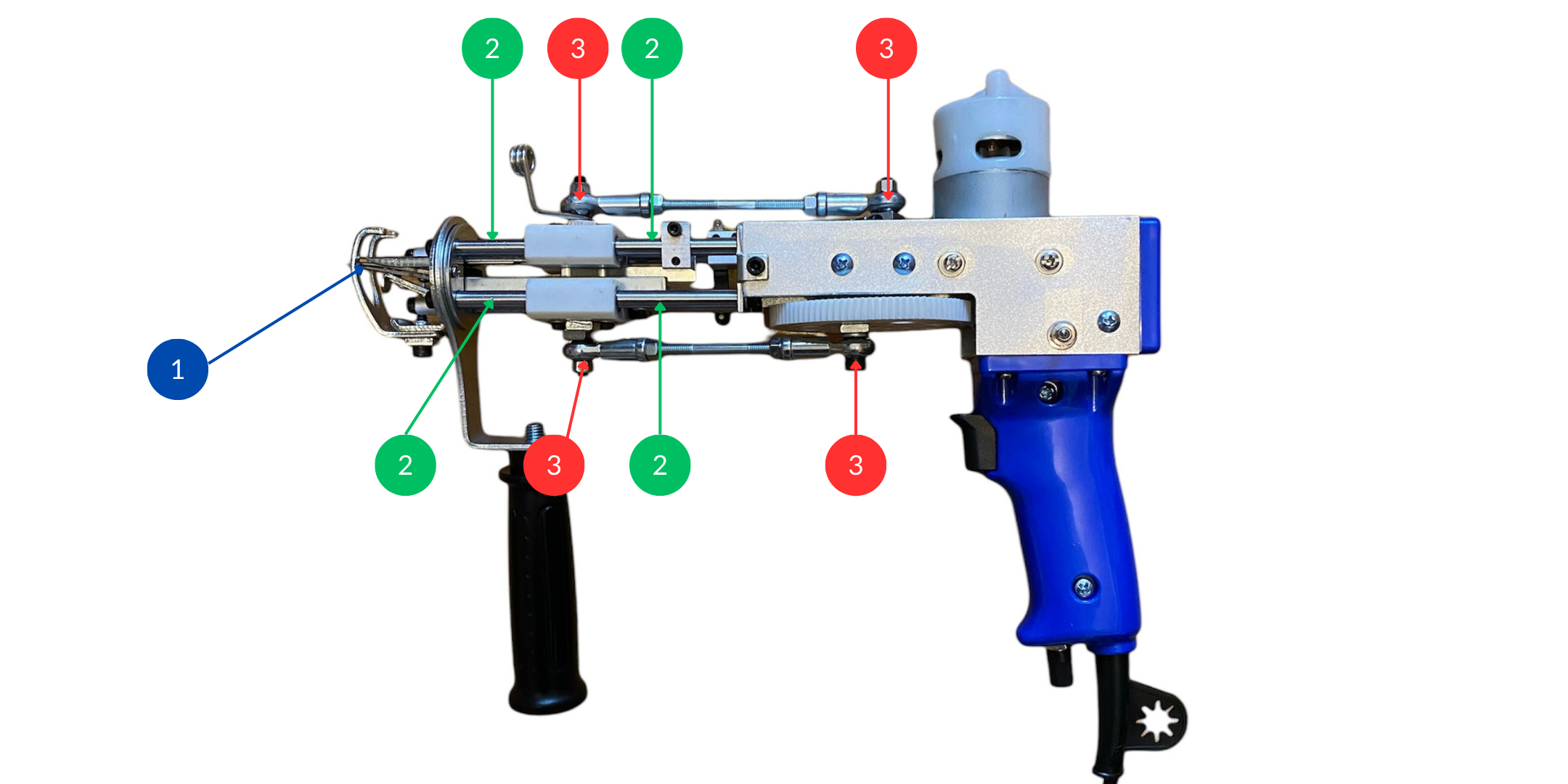 Maintenance of tufting gun