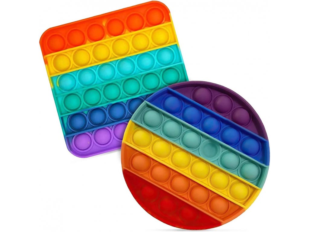 Antistresová hračka BUBBLE POP IT - Rainbow