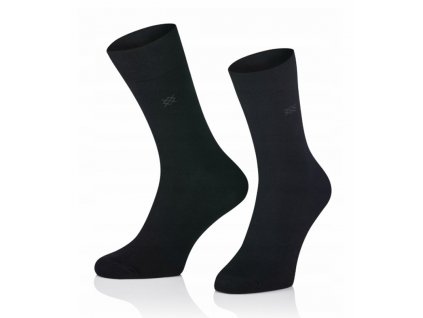 Vysoké bavlněné ponožky - černé (Velikost 41-43)