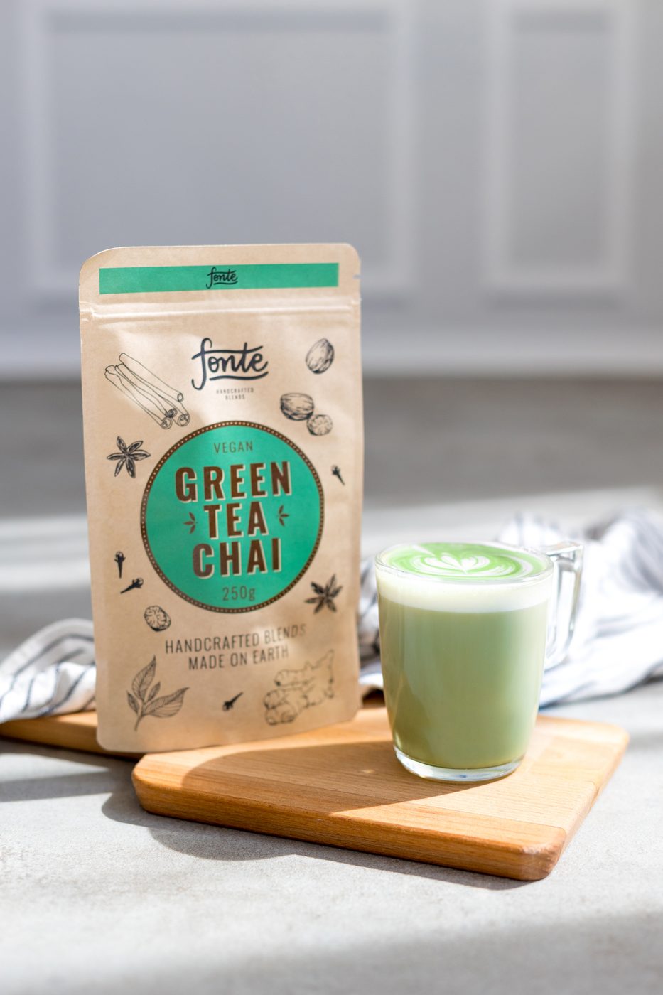 Fonte Green tea Chai latte