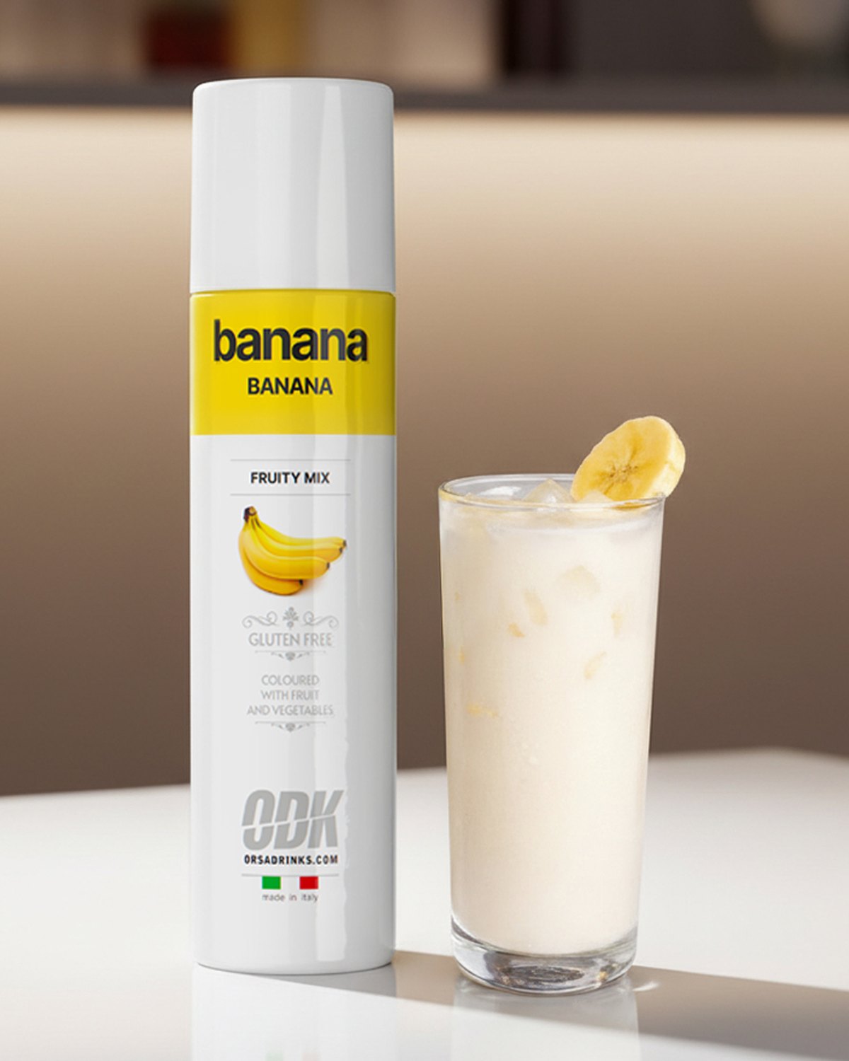 Banana Bliss — krémový banánový drink s mlékem a ledem