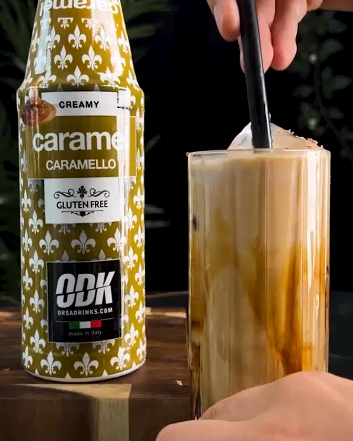 Caramel Coldbrew s karamelem a ledem