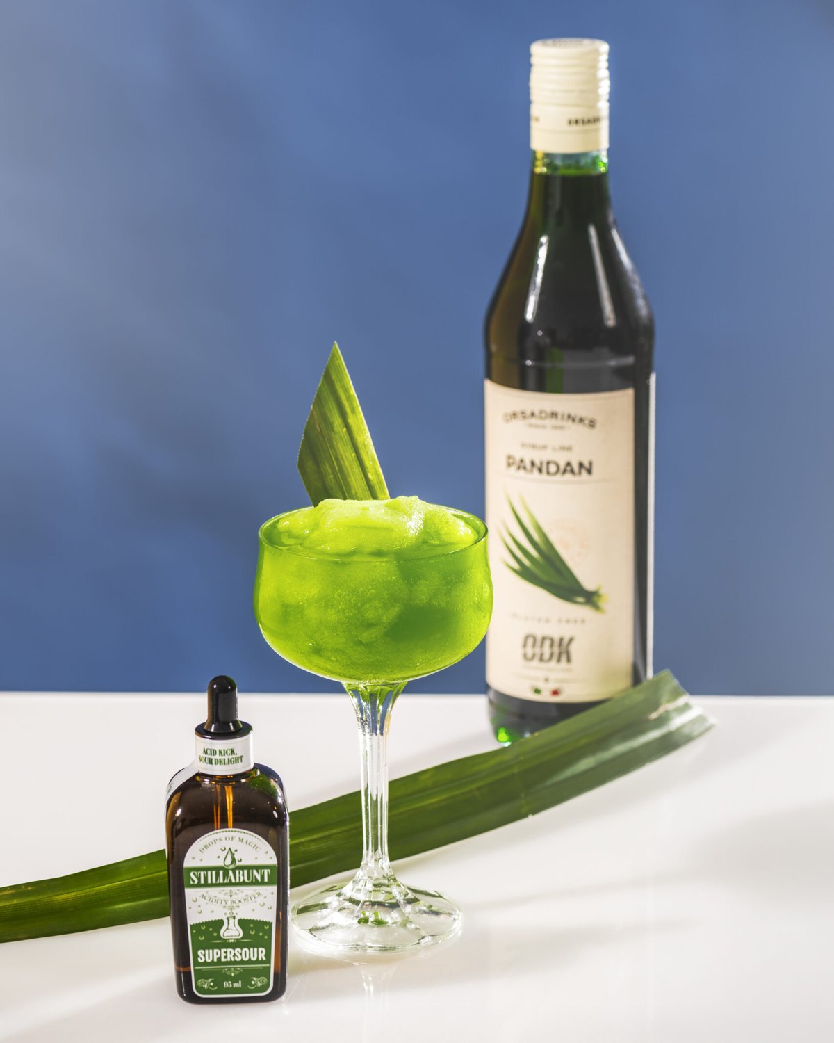 Pandan Absinthe Frappé — ledový koktejl s absinthem a pandanem