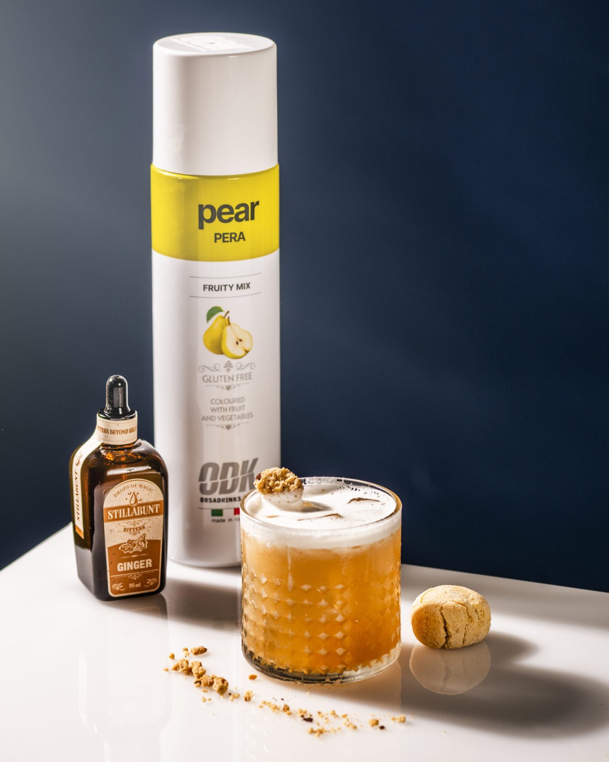 Pear O' Dice — ginový koktejl s hruškou a meruňkou