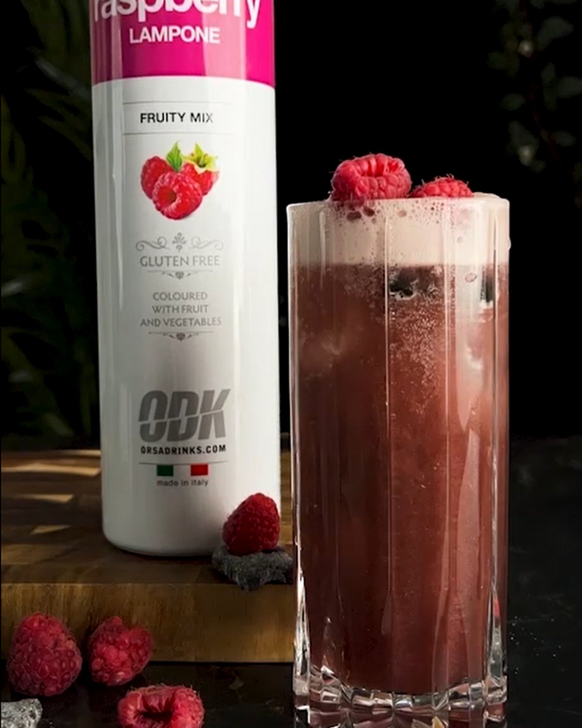 Raspberry Licorice — malinový koktejl s lékořicí