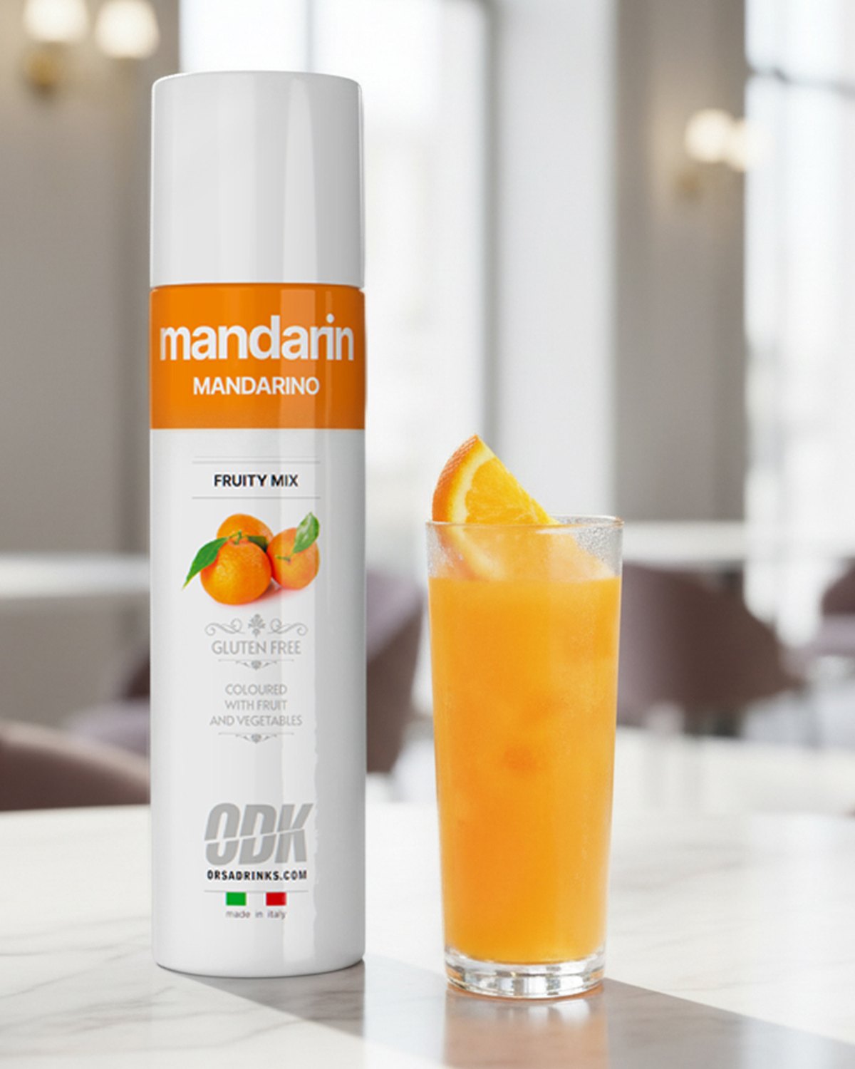 Silky Mandarin — mandarinkový mocktail s perlivou vodou
