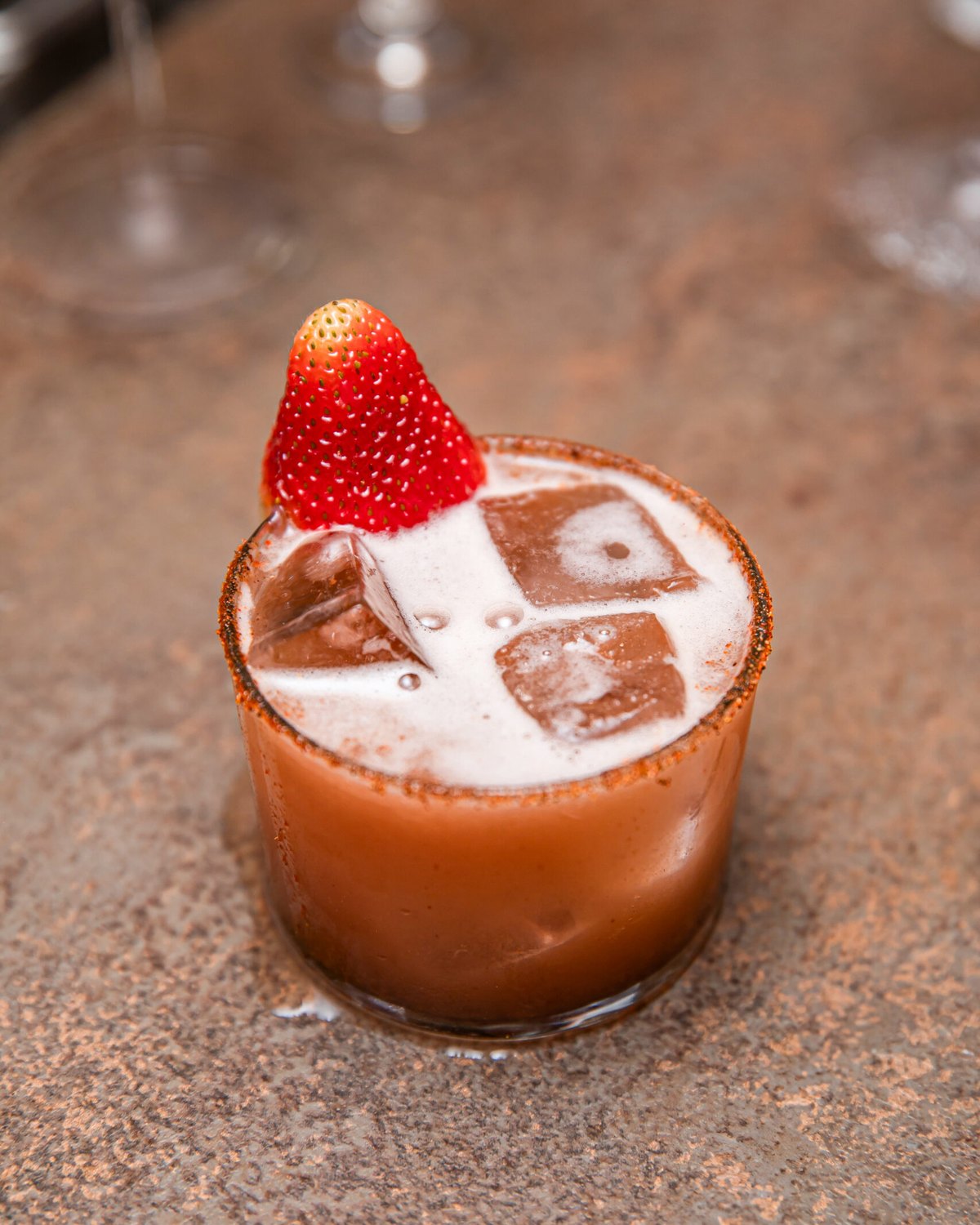 Spicy Strawberry Margarita — pikantní jahodová margarita s tajínem