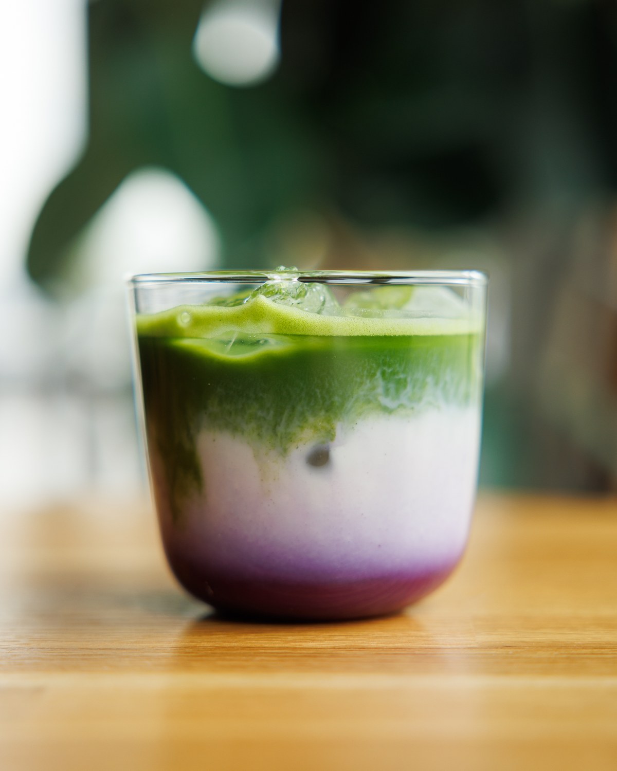 Ube Matcha latte