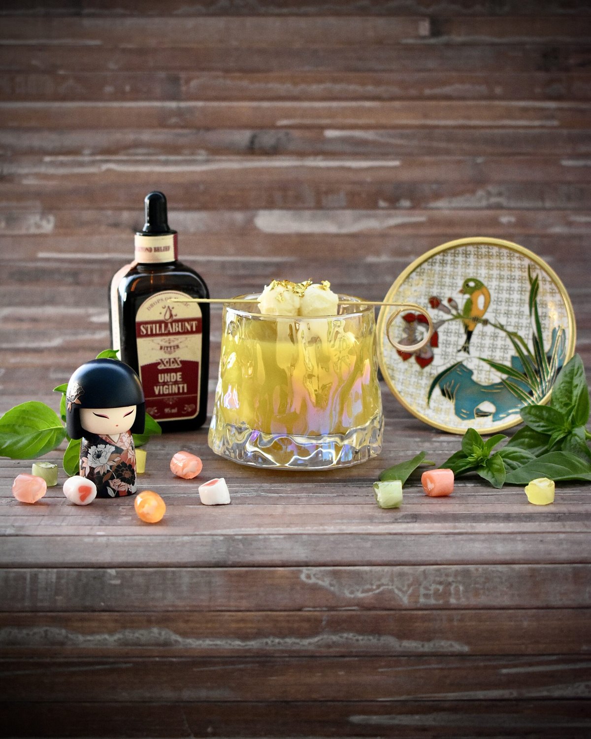 Virgin Wasabi Martini — nealko martini s wasabi a bazalkou