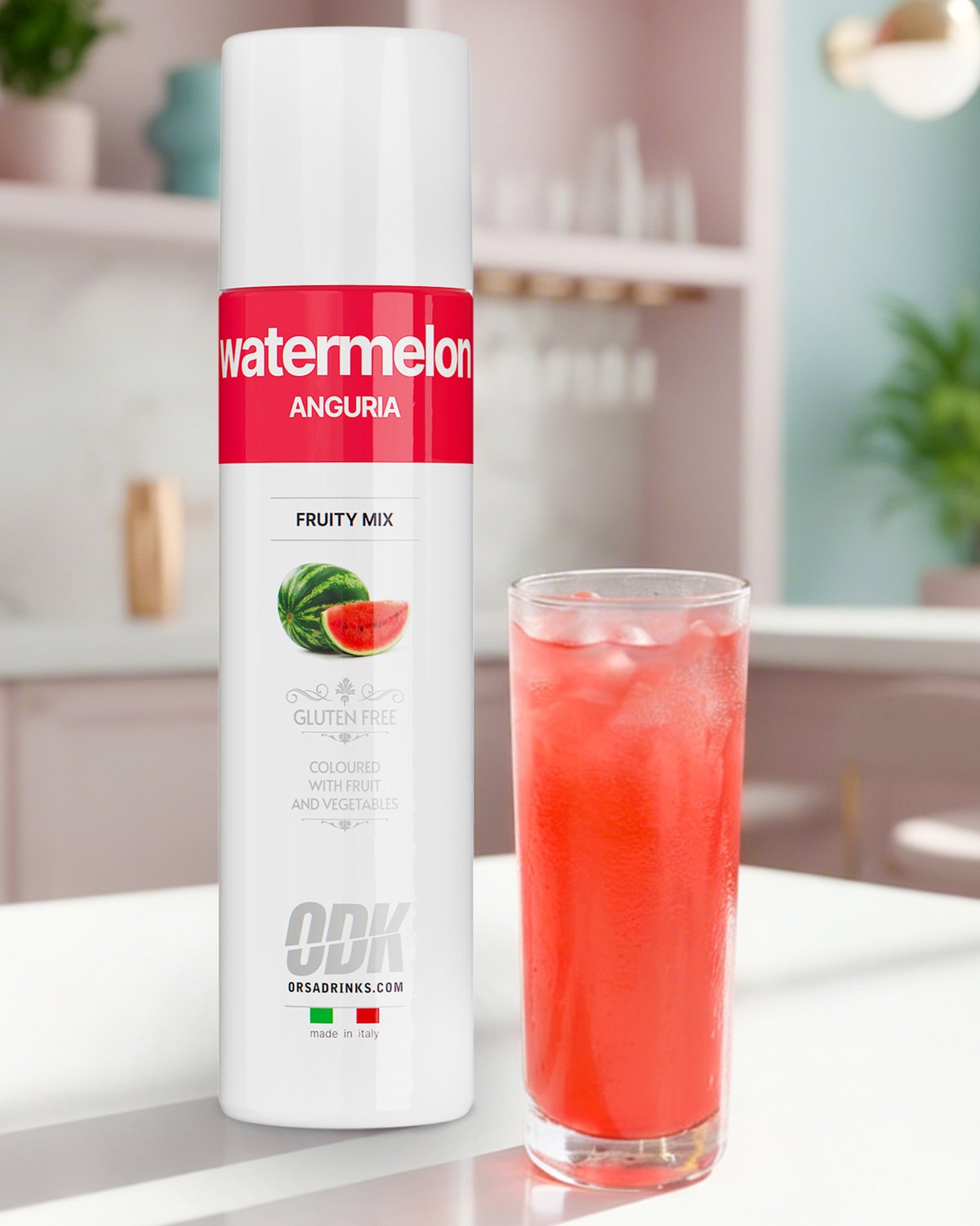 Watermelon Blaze — nealko melounový refresher s ledem
