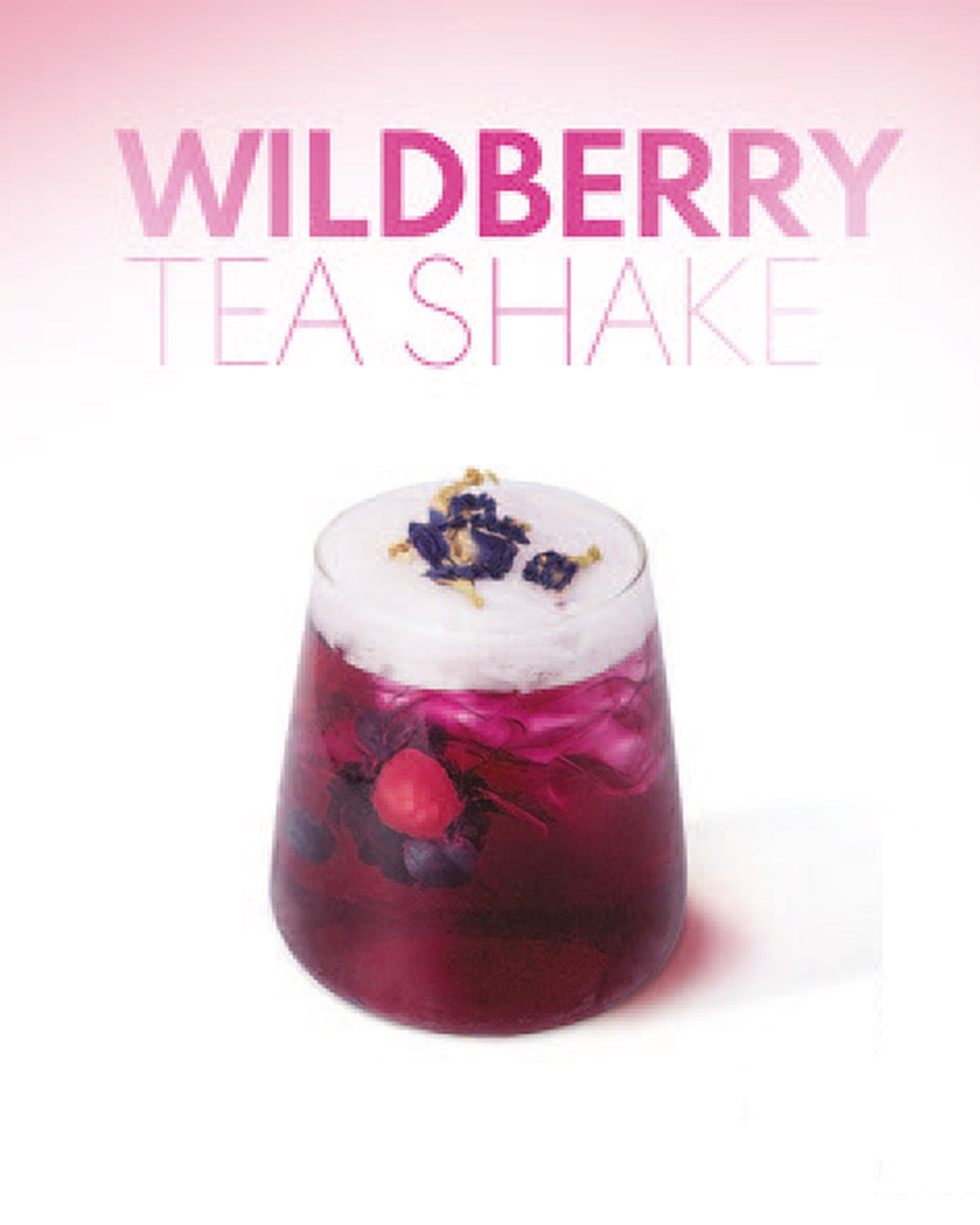 Wildberry Tea Shake — ledový čaj z lesní směsi a modrého čaje