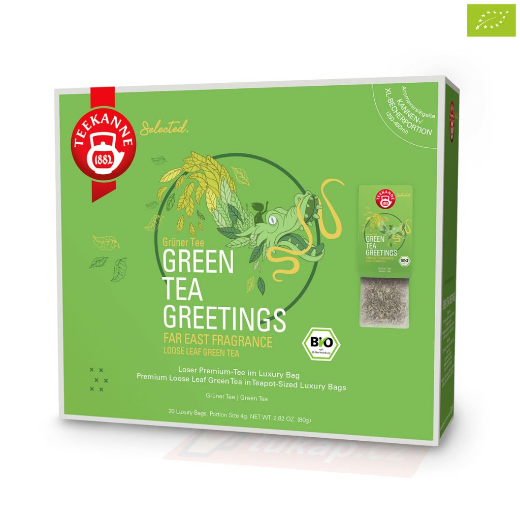 Teekanne Luxry Bag Green Tea Greetings 4009300017721 63120