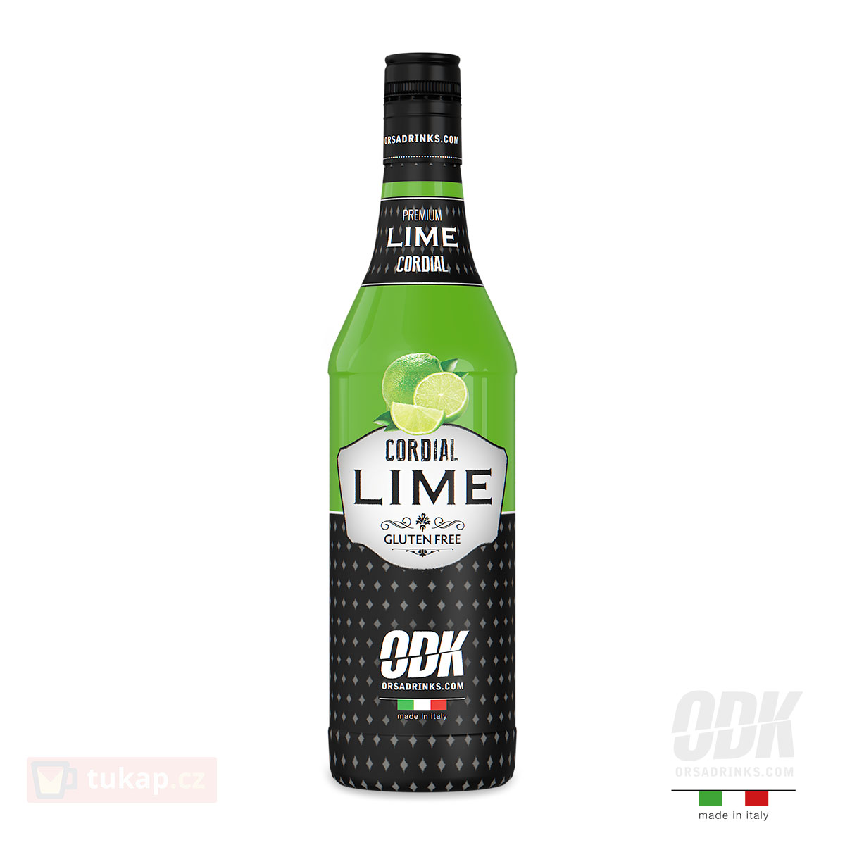 ODK Sour Lime Cordial — sladko-kyselý l
