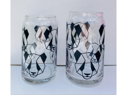 Sklenička - Geometry Panda Black