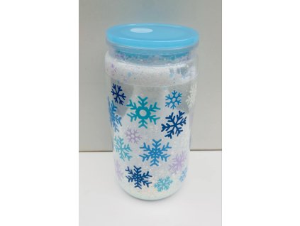 Gliter - Vločky modré