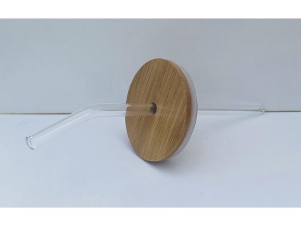 Brčko skleněné zahnuté