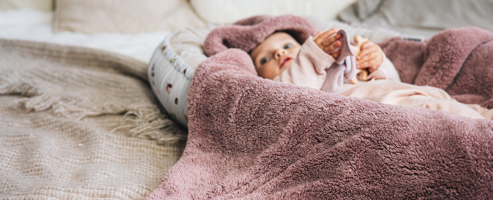 Beránková zavinovací deka